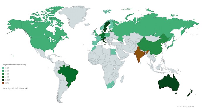 ristoranti vegetariani nel mondo